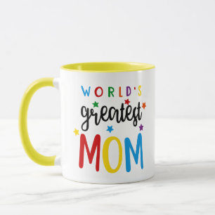 World's Greatest Mom - Colourful Tea Coffee Mug
