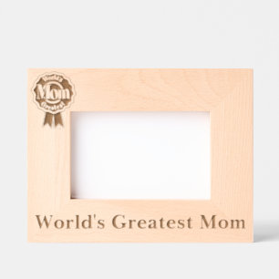 World's Greatest Mom Engraved Frames
