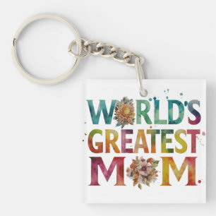 World's Greatest Mom Keychain