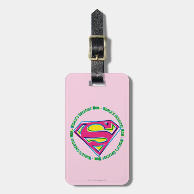 World's Greatest Mom Luggage Tag (Front Vertical)