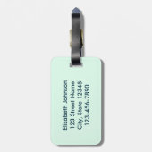 World's Greatest Mom Personalized Luggage Tag (Back Vertical)