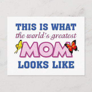 World's Greatest Mom Postcard