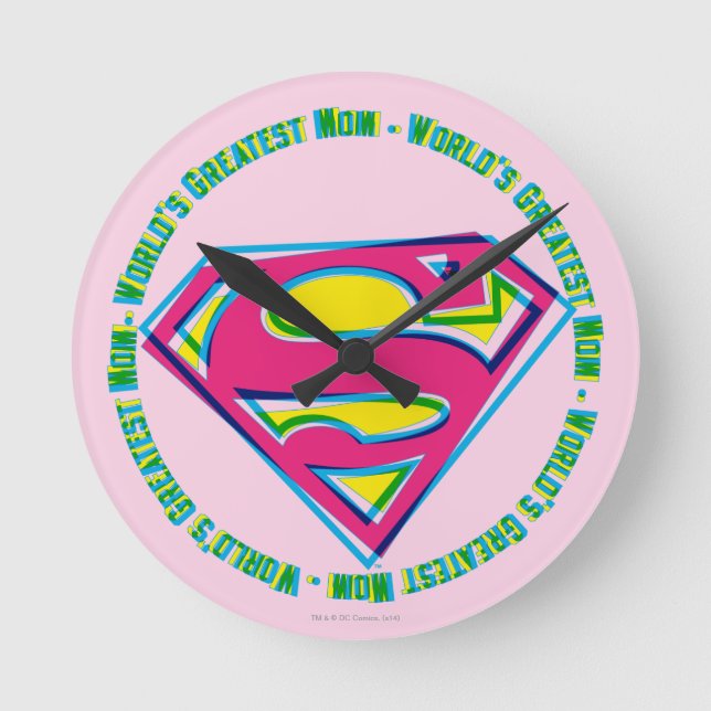World's Greatest Mom Round Clock (Front)