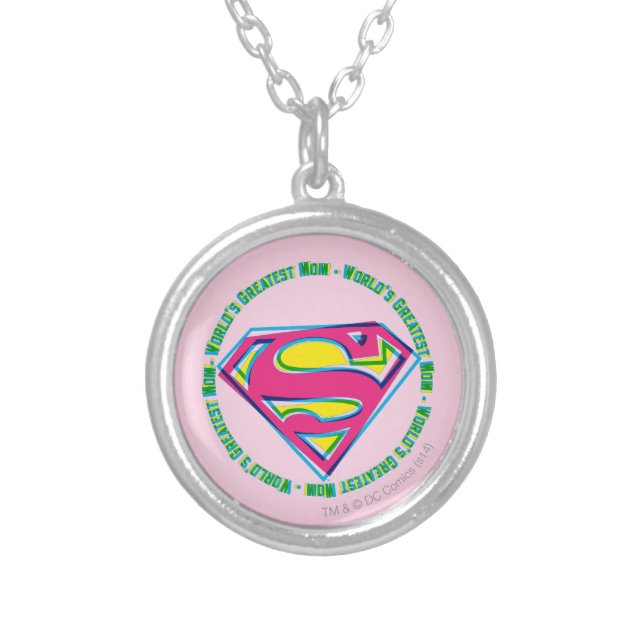 World's Greatest Mom Silver Plated Necklace (Front)