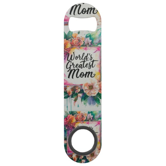 World's Greatest Mom - Speed Bottle Opener Keychai (Front)