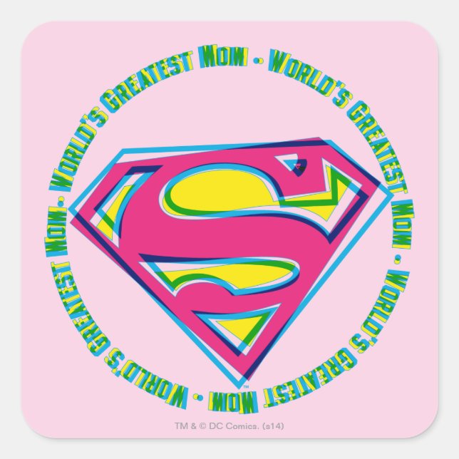 World's Greatest Mom Square Sticker (Front)