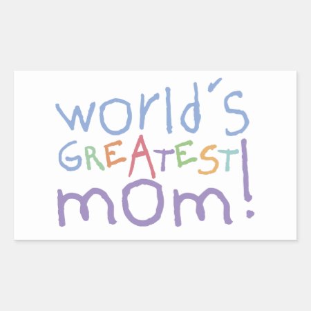 World's Greatest Mom Stickers