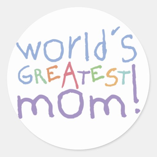 World's Greatest Mom Stickers | Zazzle