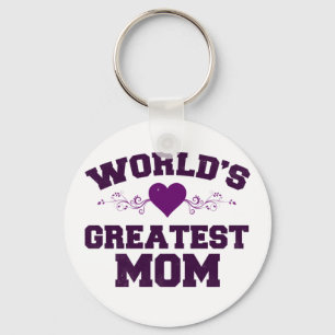 World's greatest mom T-Shirt Keychain
