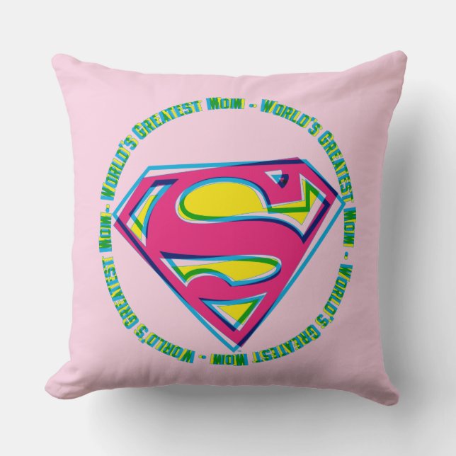 World's Greatest Mom Throw Pillow (Front)