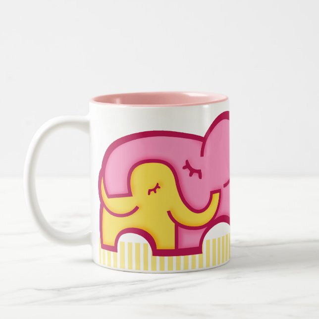 World's Greatest mommy elephants mug (Left)