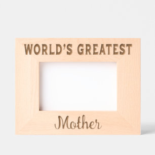 World's Greatest Mother Engraved Frames