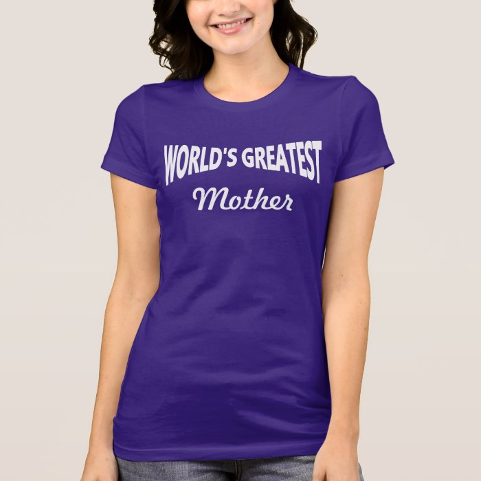 Worlds Greatest Mother TShirt DIY Template Gift