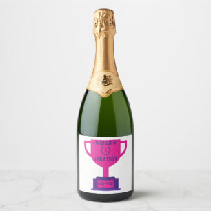 World's Greatest Mother's Day Sparkling Wine Label