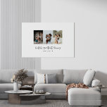 Worlds greatest mummy stylish 3 photo faux canvas print<br><div class="desc">Worlds greatest mummy stylish 3 photo art,  perfect gift for mothers day</div>