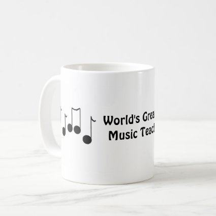 World's Greatest Music Teacher Coffee Mug