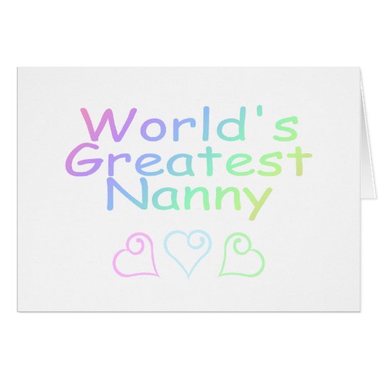 Worlds Greatest Nanny Cards (Front Horizontal)
