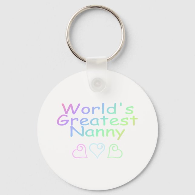 Worlds Greatest Nanny Keychain (Front)