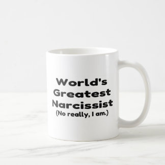 Worlds Greatest Narcissist Joke Coffee Mug
