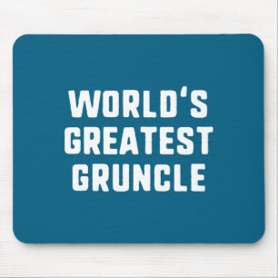 World's Greatest Ncle Funny Family Long Sleeve  Mouse Pad