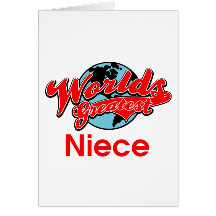 World's Greatest Niece Cards