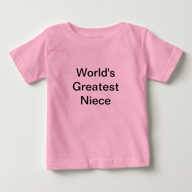 Worlds Greatest Niece - Uncle Baby T-Shirt (Front)