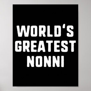 World's greatest nonni funny family  poster