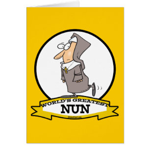 WORLDS GREATEST NUN CARTOON CARDS