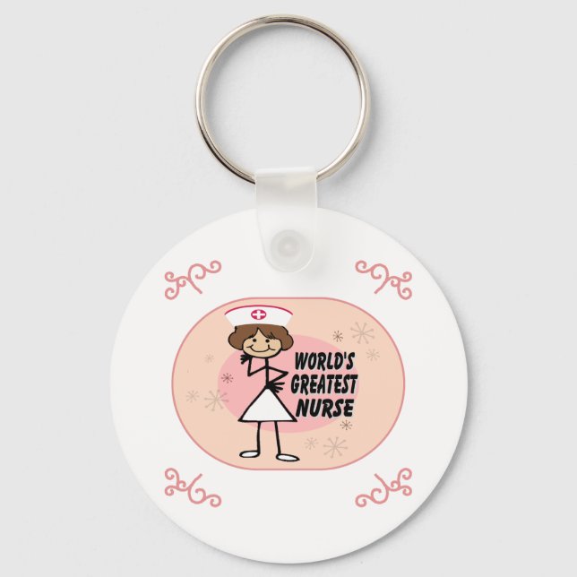 World's Greatest Nurse Keychain (Front)