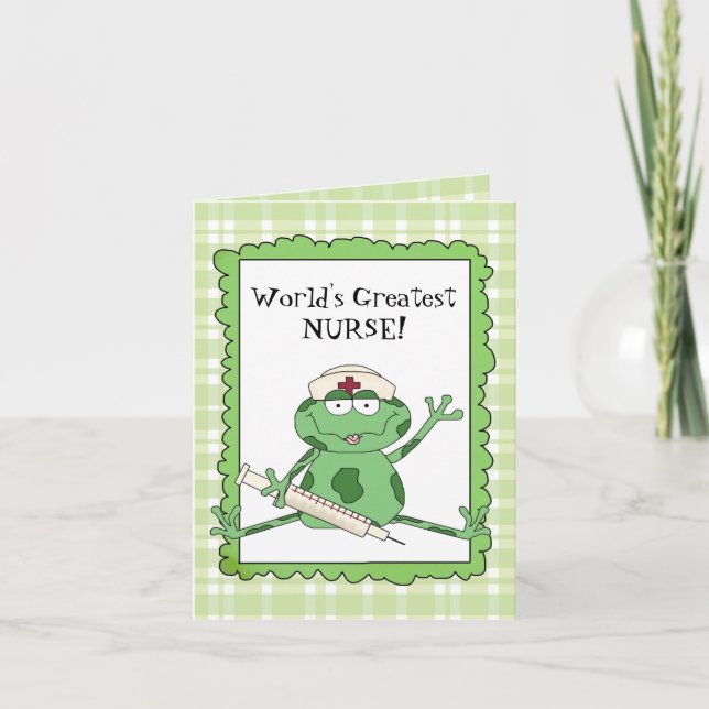 World's Greatest Nurse Note card (Front)