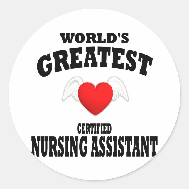 World's Greatest Nursing Assistant Classic Round Sticker (Front)