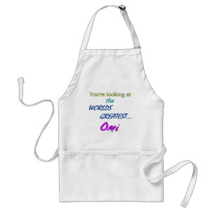 Worlds Greatest Omi Adult Apron