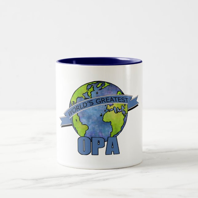 World's Greatest Opa Two-Tone Coffee Mug (Center)