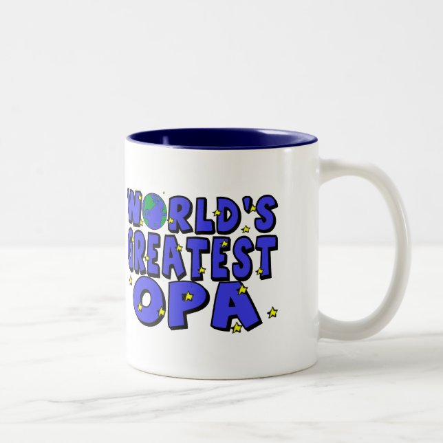 World's Greatest Opa Two-Tone Coffee Mug (Right)