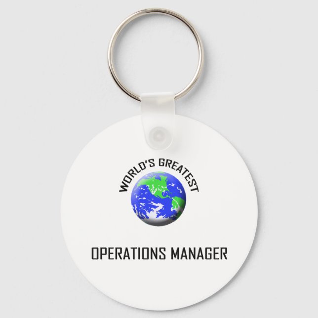 World's Greatest Operations Manager Keychain (Front)