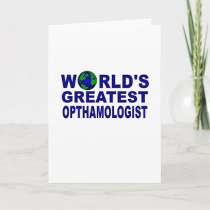 World's Greatest Opthamologist Card