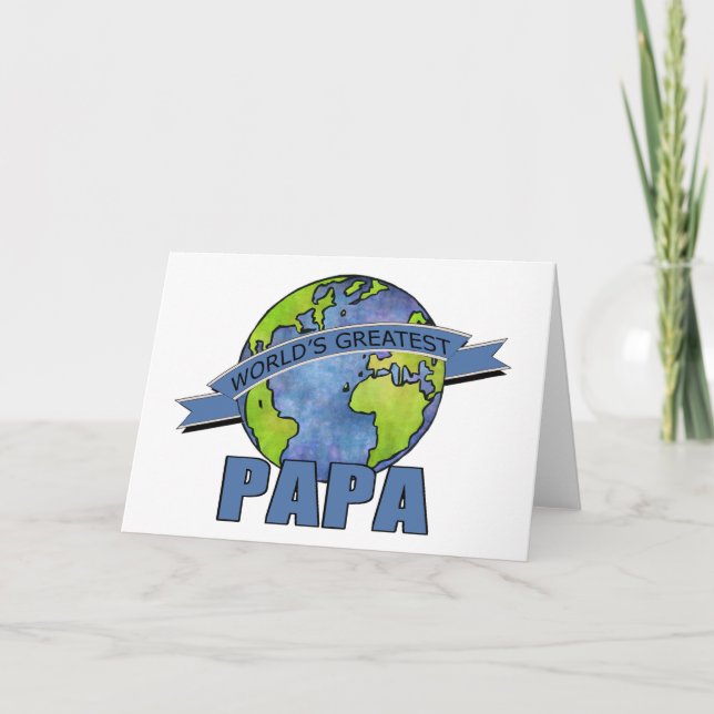 World's Greatest Papa Card (Front)