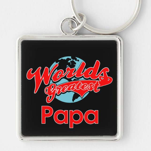 World's Greatest Papa Keychain (Front)