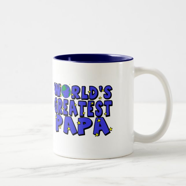 World's Greatest Papa Two-Tone Coffee Mug (Right)