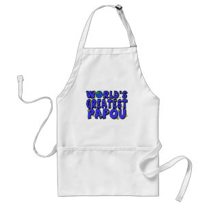 World's Greatest Papou Adult Apron