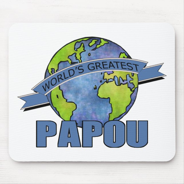 World's Greatest Papou Mouse Pad (Front)