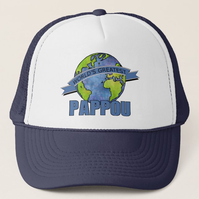 World's Greatest Pappou Trucker Hat (Front)