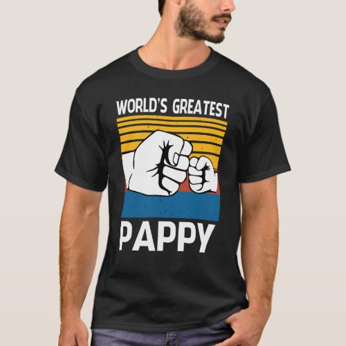 Worlds Greatest PAPPY Vintage Fathers Day T_Shirt