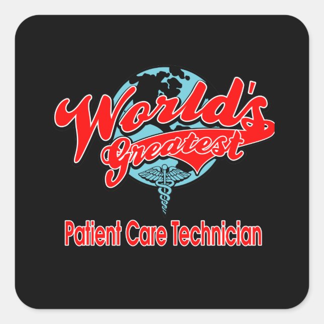 World's Greatest Patient Care Technician Square Sticker (Front)