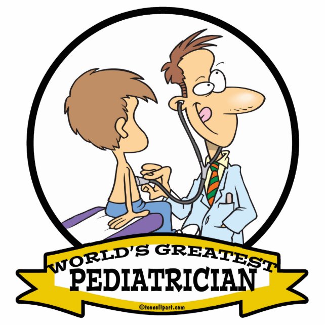 WORLDS GREATEST PEDIATRICIAN MEN CARTOON STATUETTE (Front)
