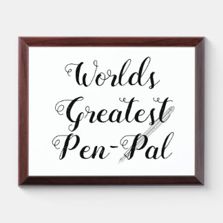 World's Greatest Pen Pal Award