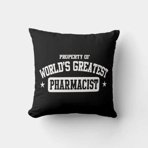 Worlds Greatest Pharmacist Throw Pillow