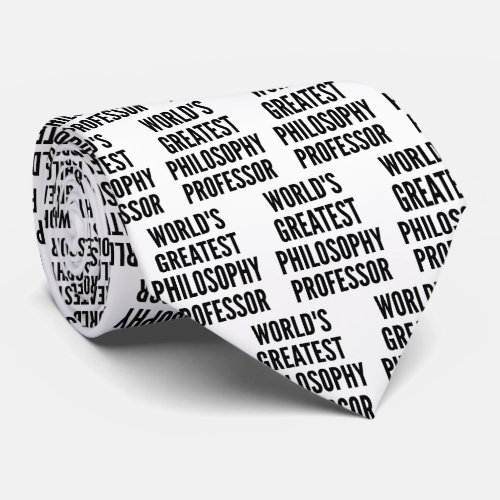 Worlds Greatest Philosophy Professor Neck Tie