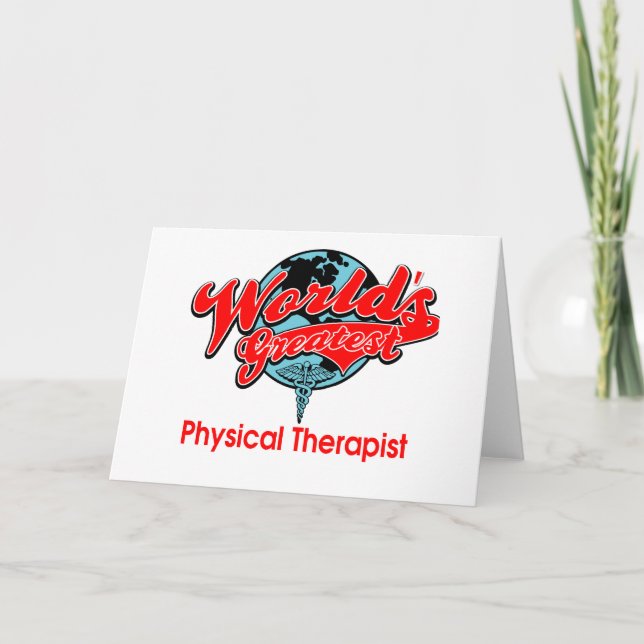World's Greatest Physical Therapist Card (Front)