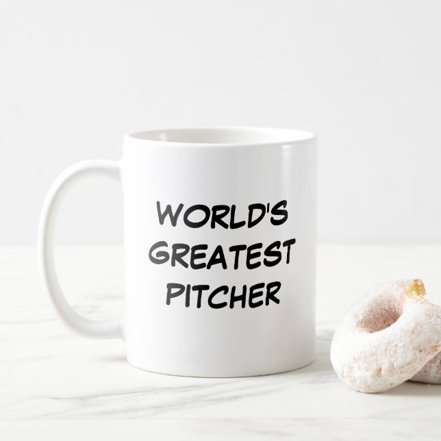 "World's Greatest Pitcher" Mug (With Donut)